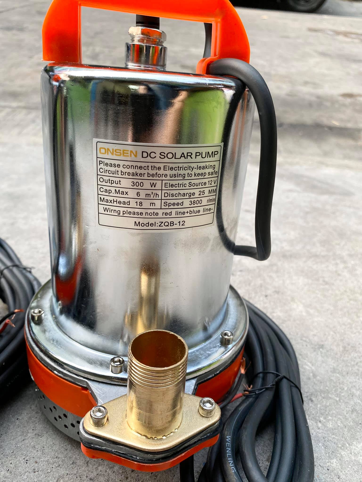 ปั้มไดโว่แบตเตอรี่ Onsen 12V 24V แถมตัวคีบแบต 1คู่