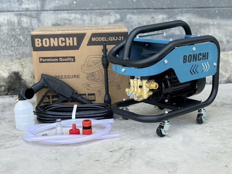 เครื่องฉีดน้ำมีล้อ ปรับรอบได้ 400 บาร์ ยี่ห้อ BONCHI (บอนชิ) รุ่น QXJ-21