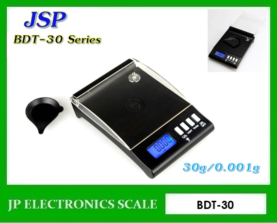 เครื่องชั่งละเอียดสูง30g เครื่องชั่ง ละเอียด30g เครื่องชั่งคุณภาพสูง30กรัม เครื่องชั่งน้ำหนัก30กรัม เครื่องชั่งน้ำหนัก30g ตาชั่ง30กรัม กิโลดิจิตอล30กรัม เครื่องชั่ง30g*0.001g ยี่ห้อ JSP รุ่น BDT-30