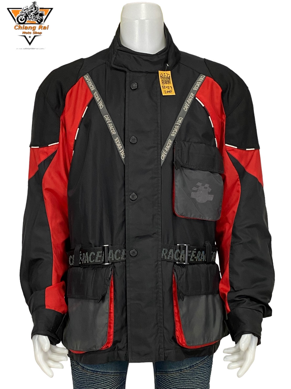 เสื้อขี่มอเตอร์ไซด์( มือสอง) RCTA 339 อก 52 " ยาว 29"(XL) ยี่ห้อ**CAFE-RACER**