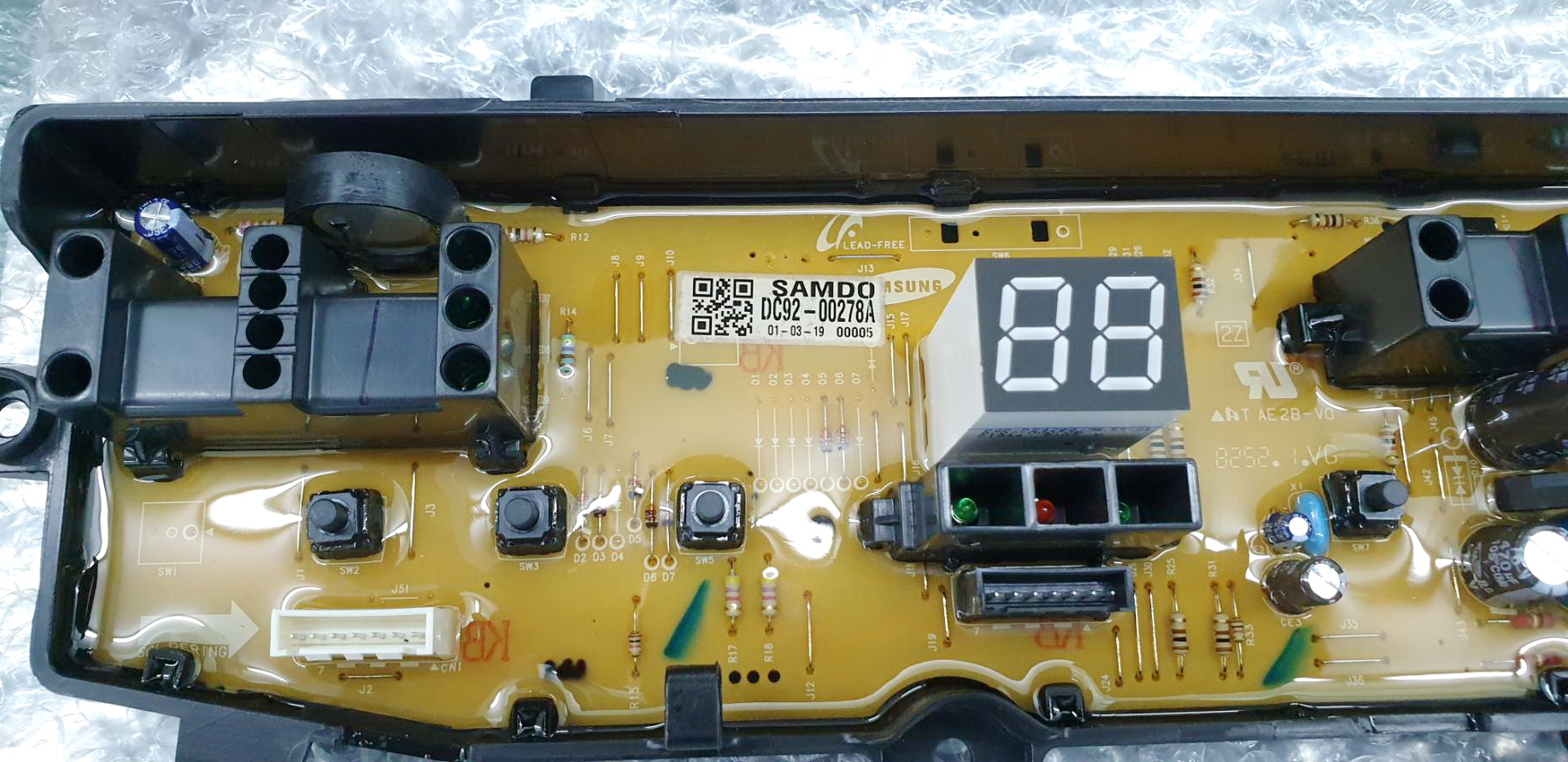 DC92-00278A PCB MAIN WA95V3PEC/XST,WA95F4PEC/XST,WA95F4MEC/XST