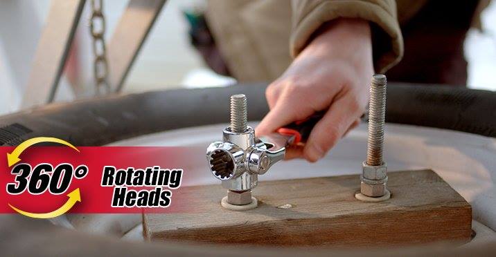 MARCH ประแจหัวหมุน 360 องศา