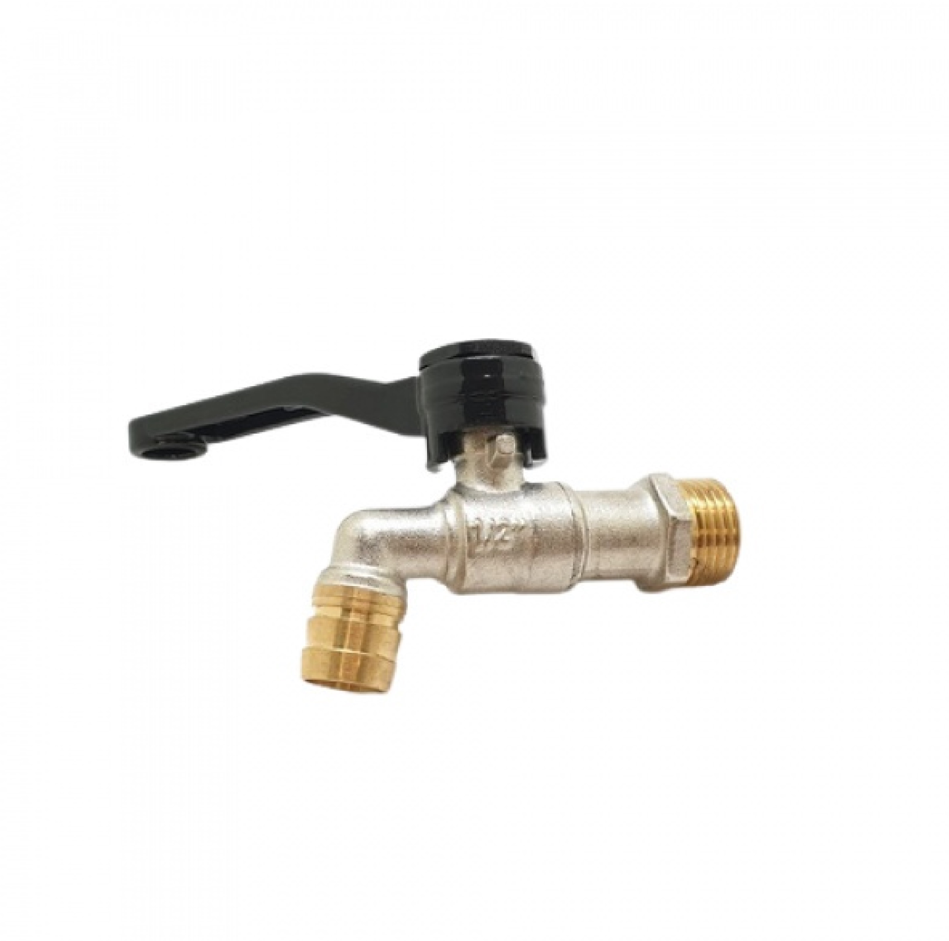 PP ก๊อกน้ำ(บ้าน) 1/2" ด้ามจับสีดำ