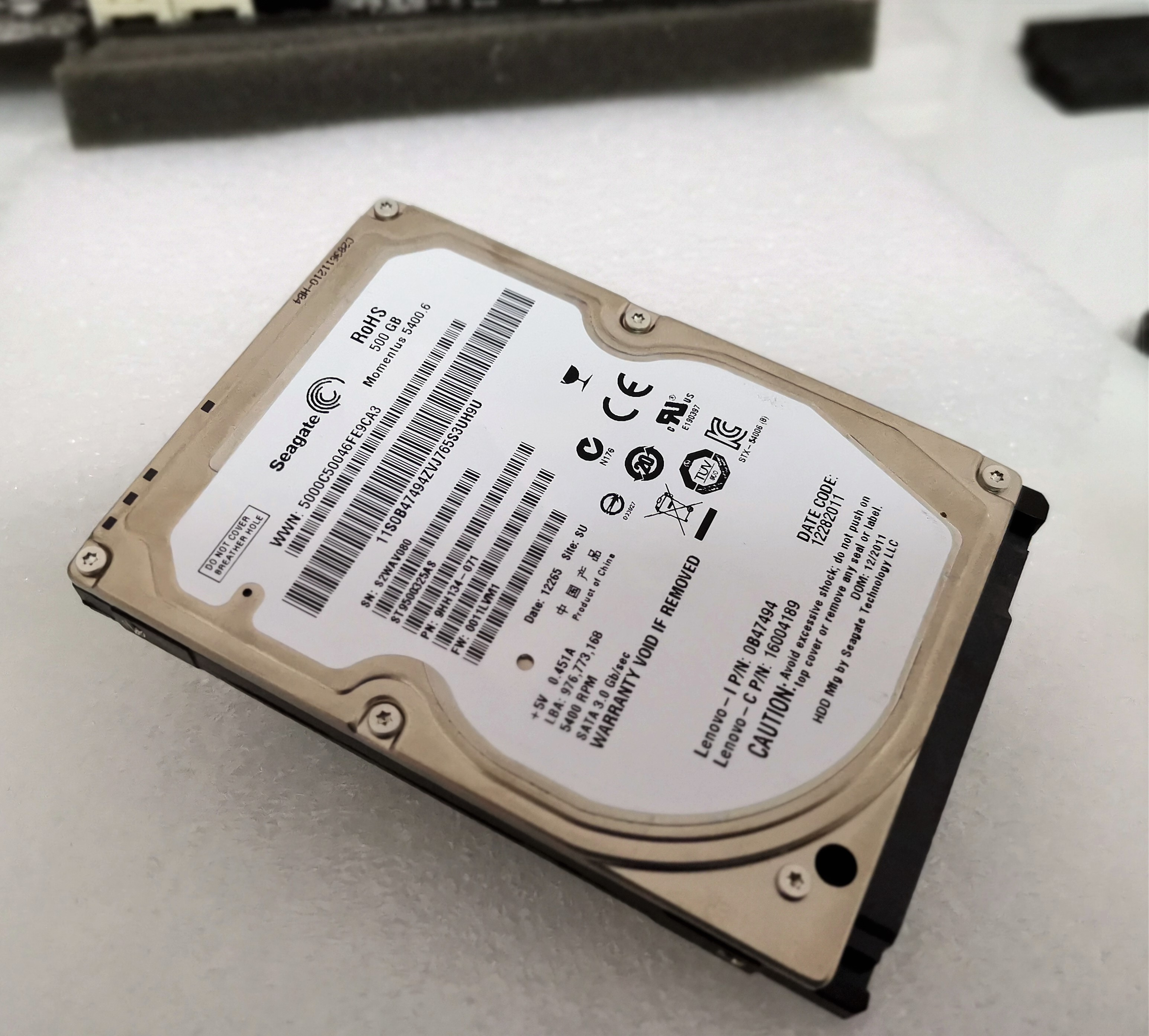 HDD NB Seagate 500G