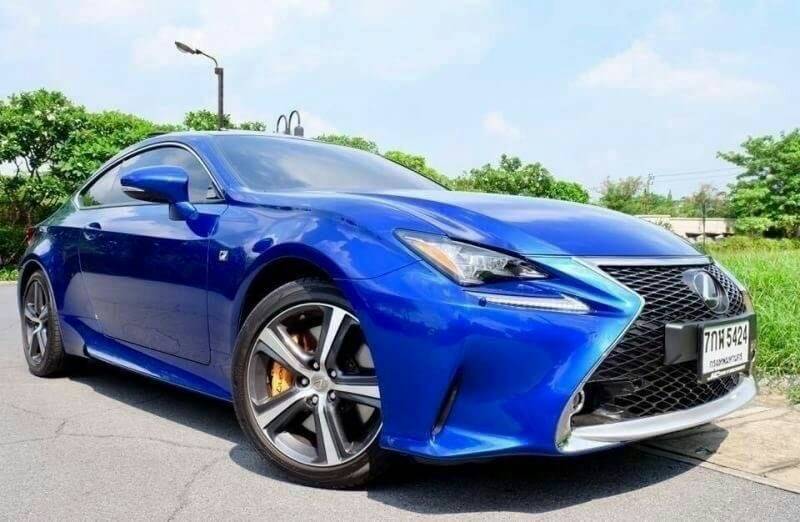 Lexus RC200T F-Sport สีน้ำเงิน Heat Blue Contrast Layering ปี 2018