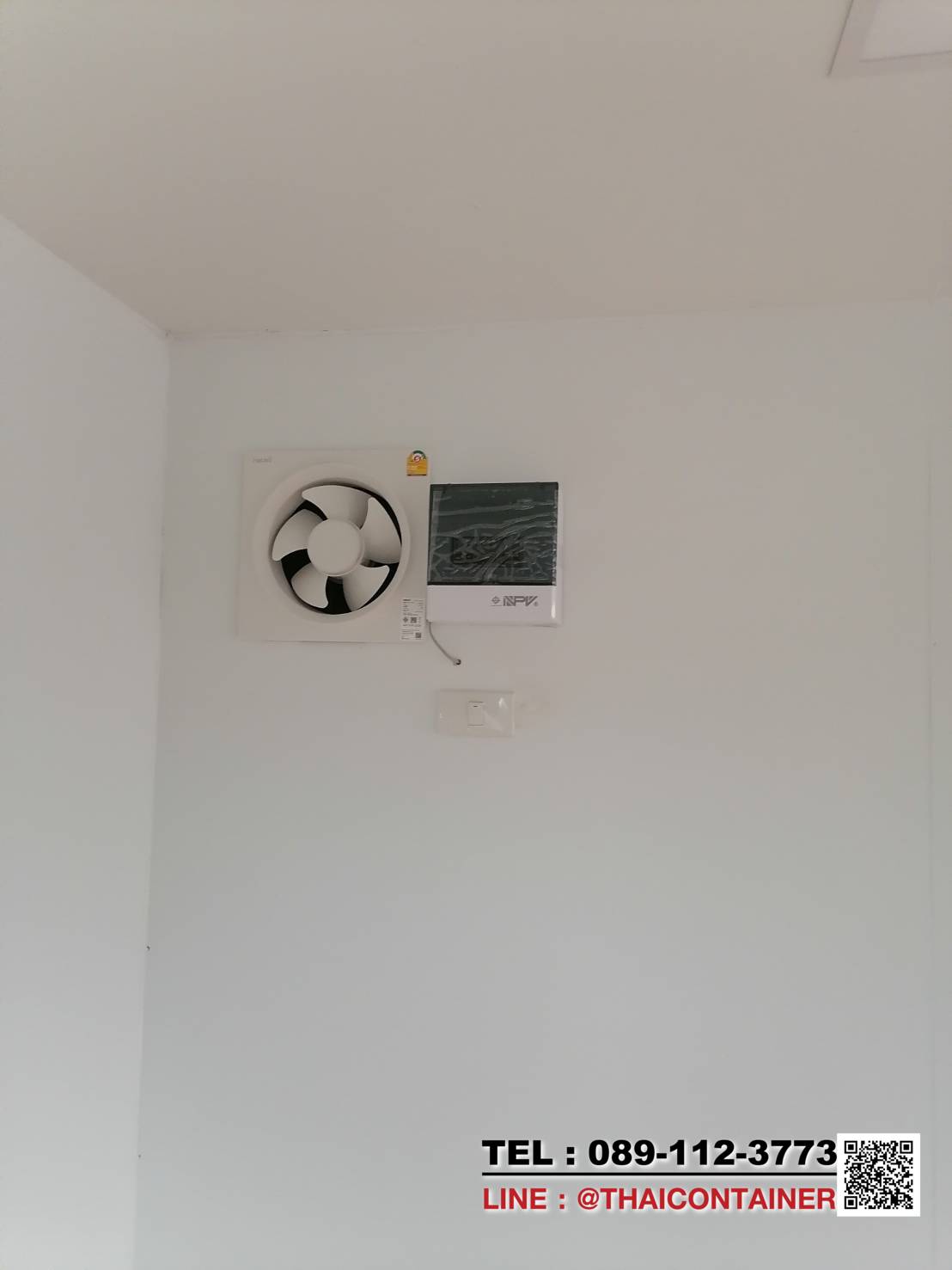 ตู้คอนเทนเนอร์ เหล็กแท้ เกรดส่งออก 20 ฟุต พร้อมบันไดและระเบียง