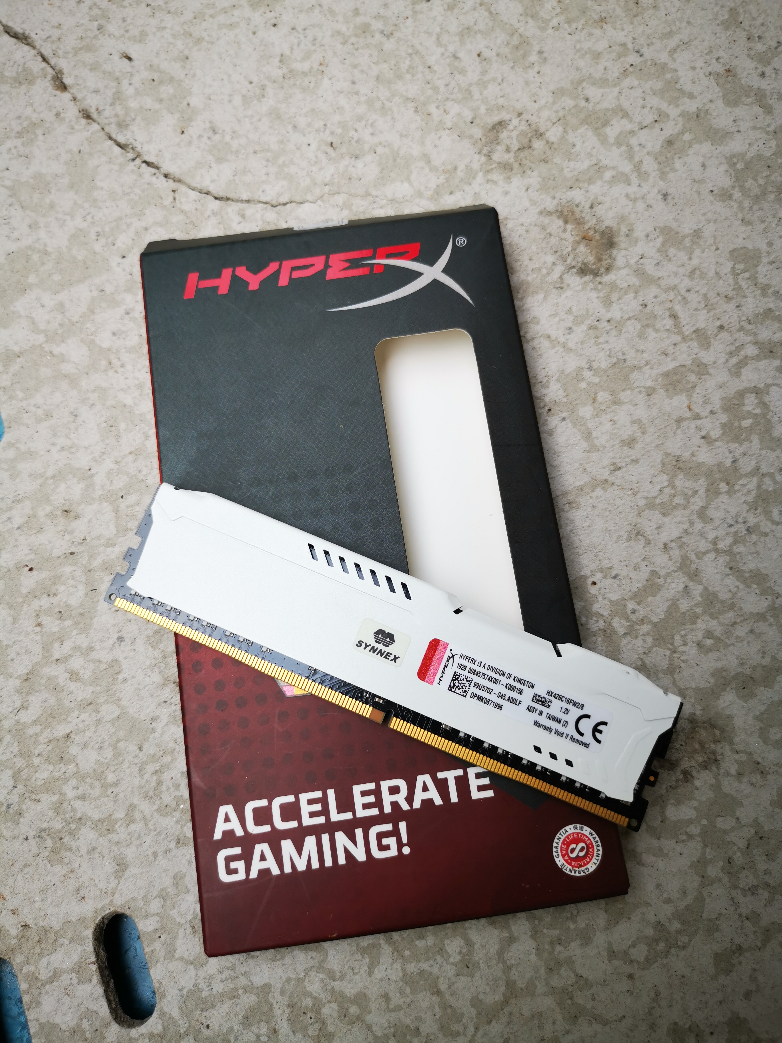 Ram Kingston Hyper X DDR4 8G(8*1) Bus2666 (White)