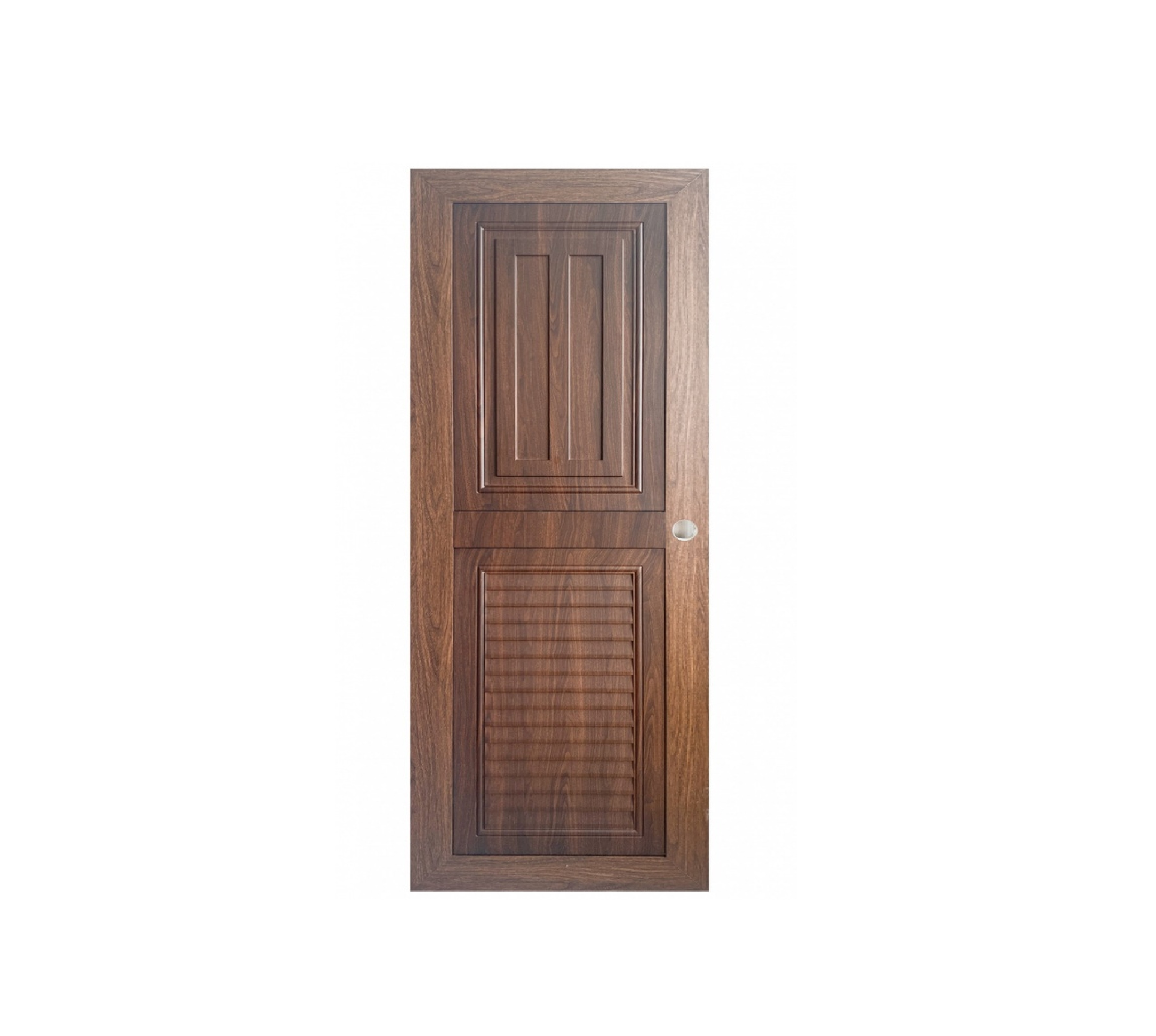 WELLINGTAN ชุดประตู ABS ลูกฟักพร้อมเกล็ดระบายอากาศ ABS-A14-04 70x200ซม.