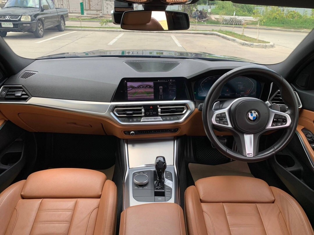 BMW 320d M sport Topสุด ดีเซล ปี 2021 แท้ จด 22 สีเทาเข้ม