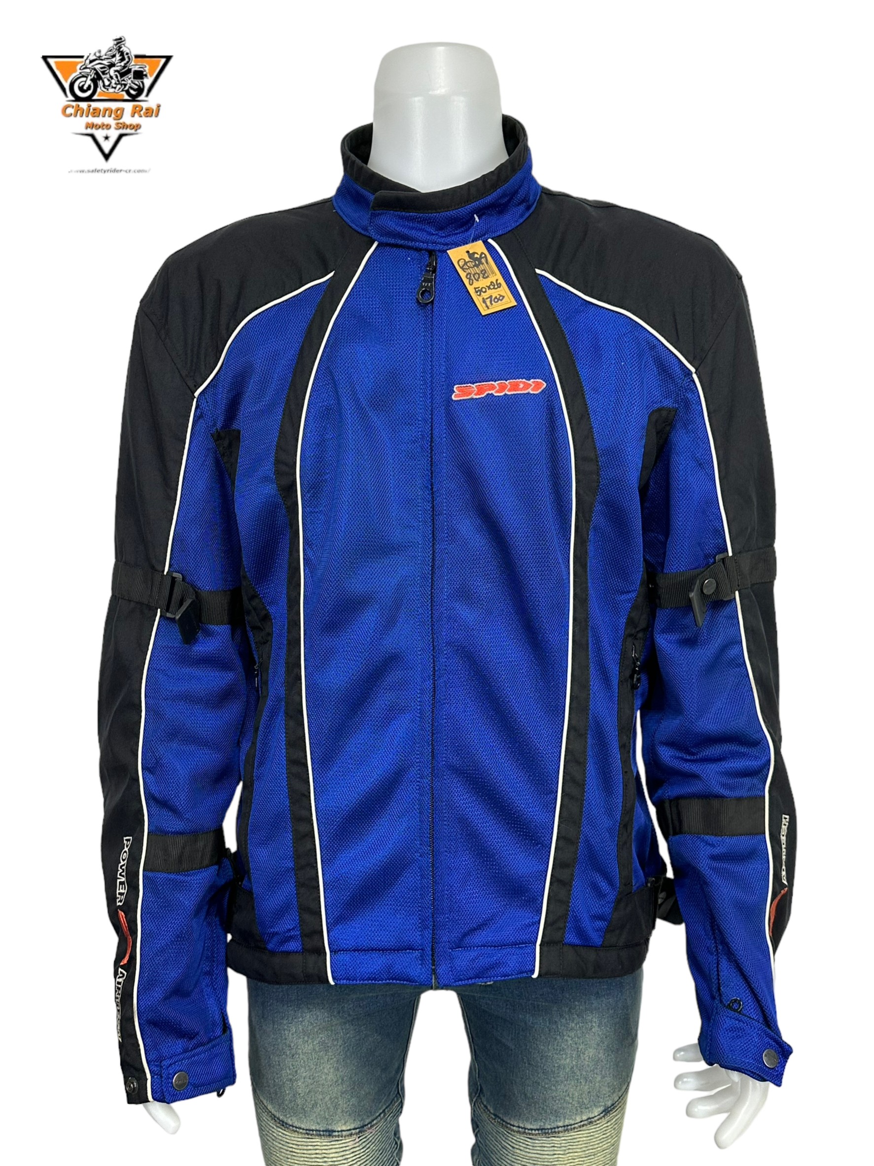 เสื้อขี่มอเตอร์ไซด์( มือสอง) RCSA 802: อก 50" ยาว 26" (XL) **SPIDI**