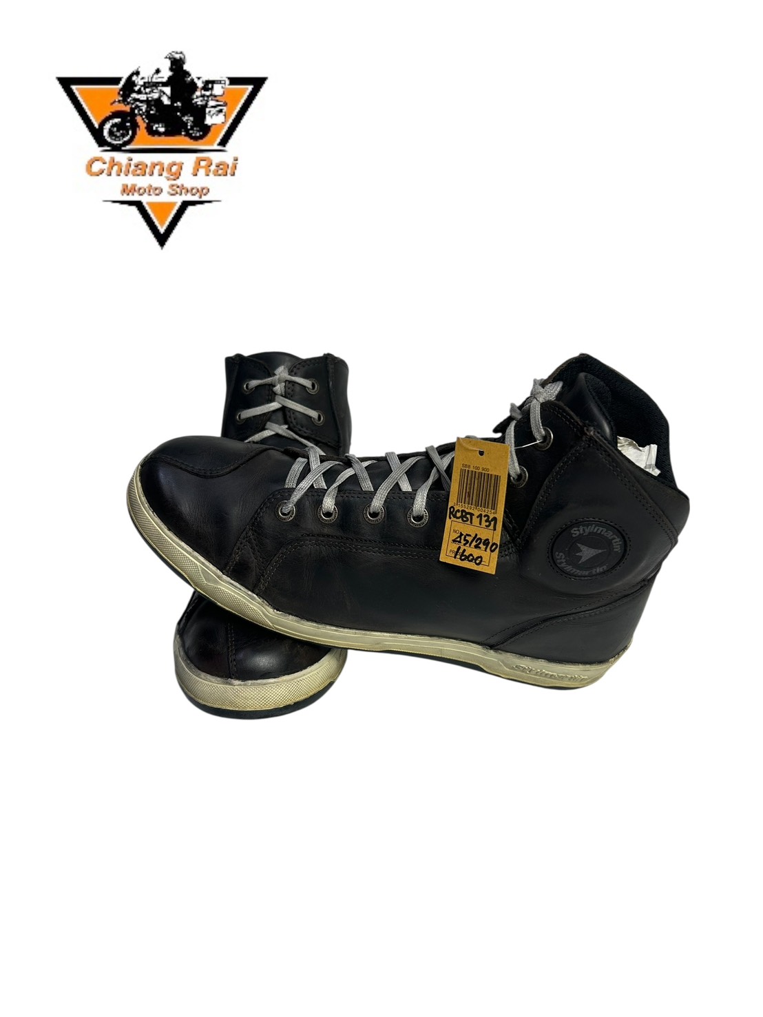 รองเท้าขี่มอเตอร์ไซด์( มือสอง) RCBT-131 Size ขนาดจากป้าย 45:EUR / 10.5:UK / 28.5:Cm.(Stylmartin)