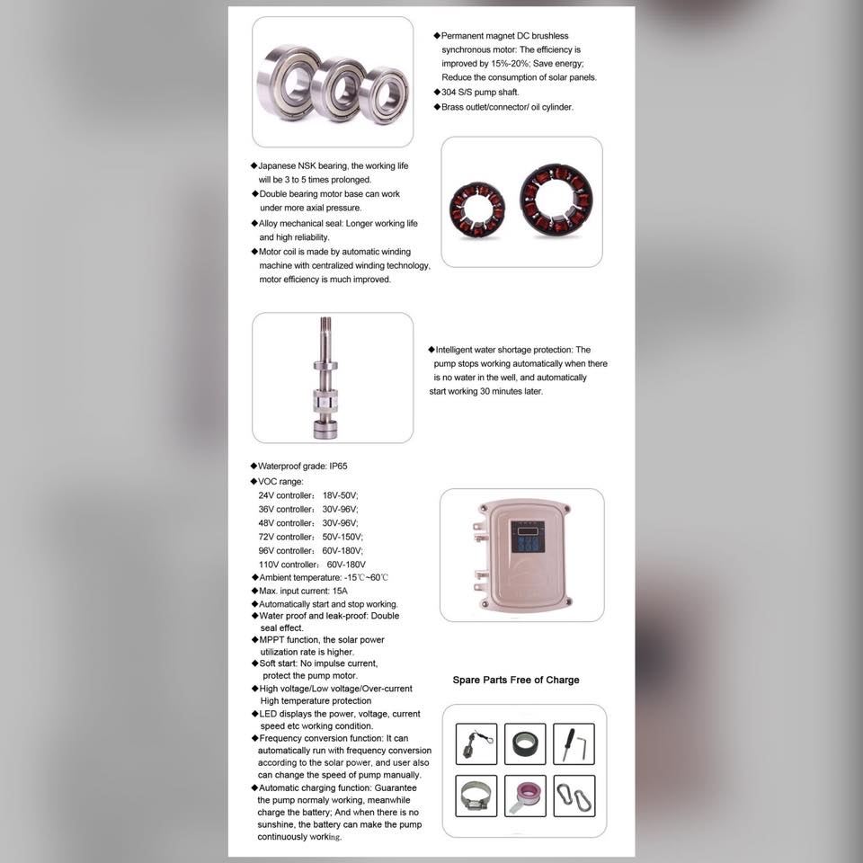 โซลาร์เซลล์ พร้อมตู้คอลโทล มีขนาด24v-72v
