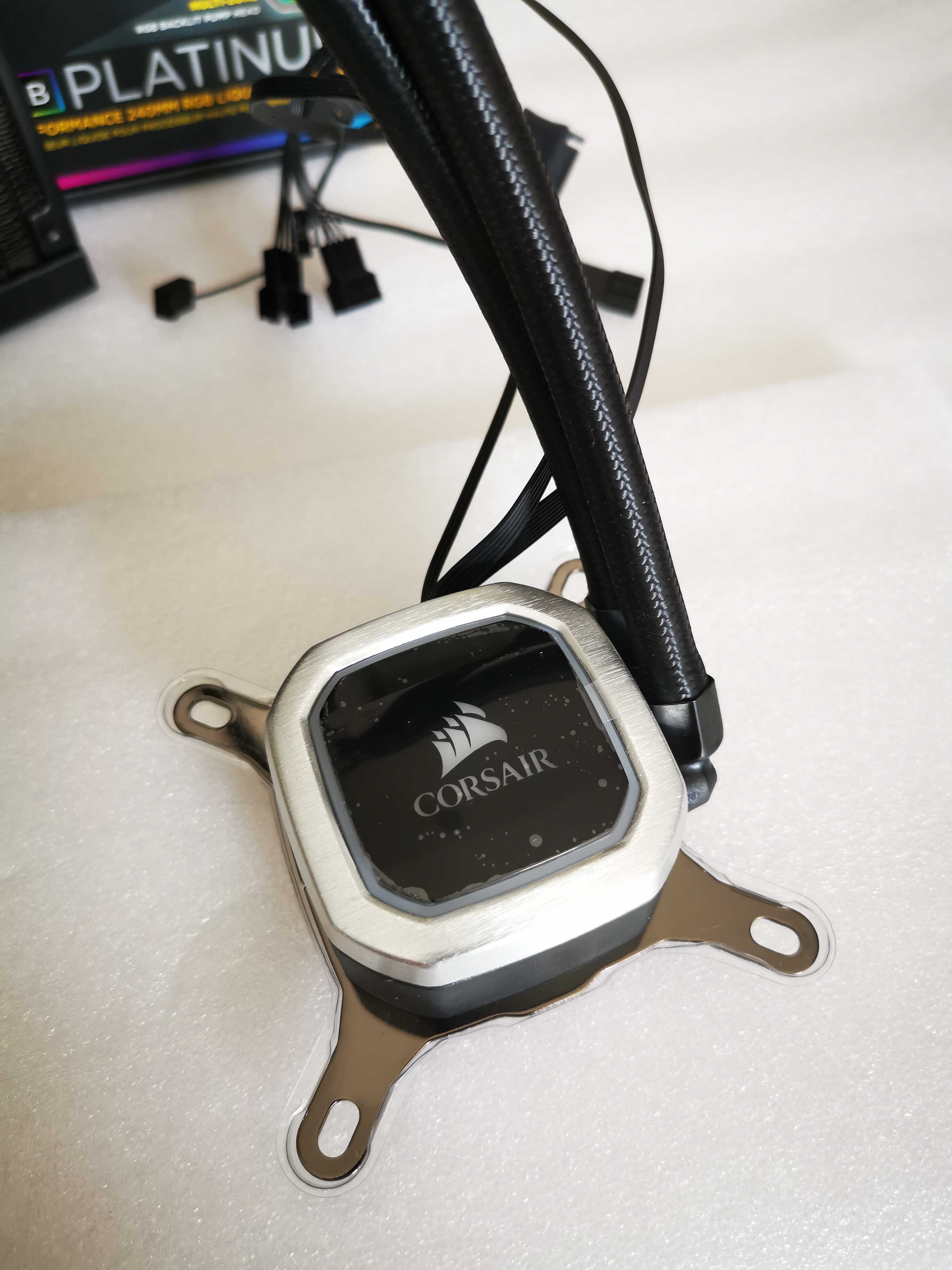 CPU LIQUID COOLER CORSAIR H100I RGB PLATINUM