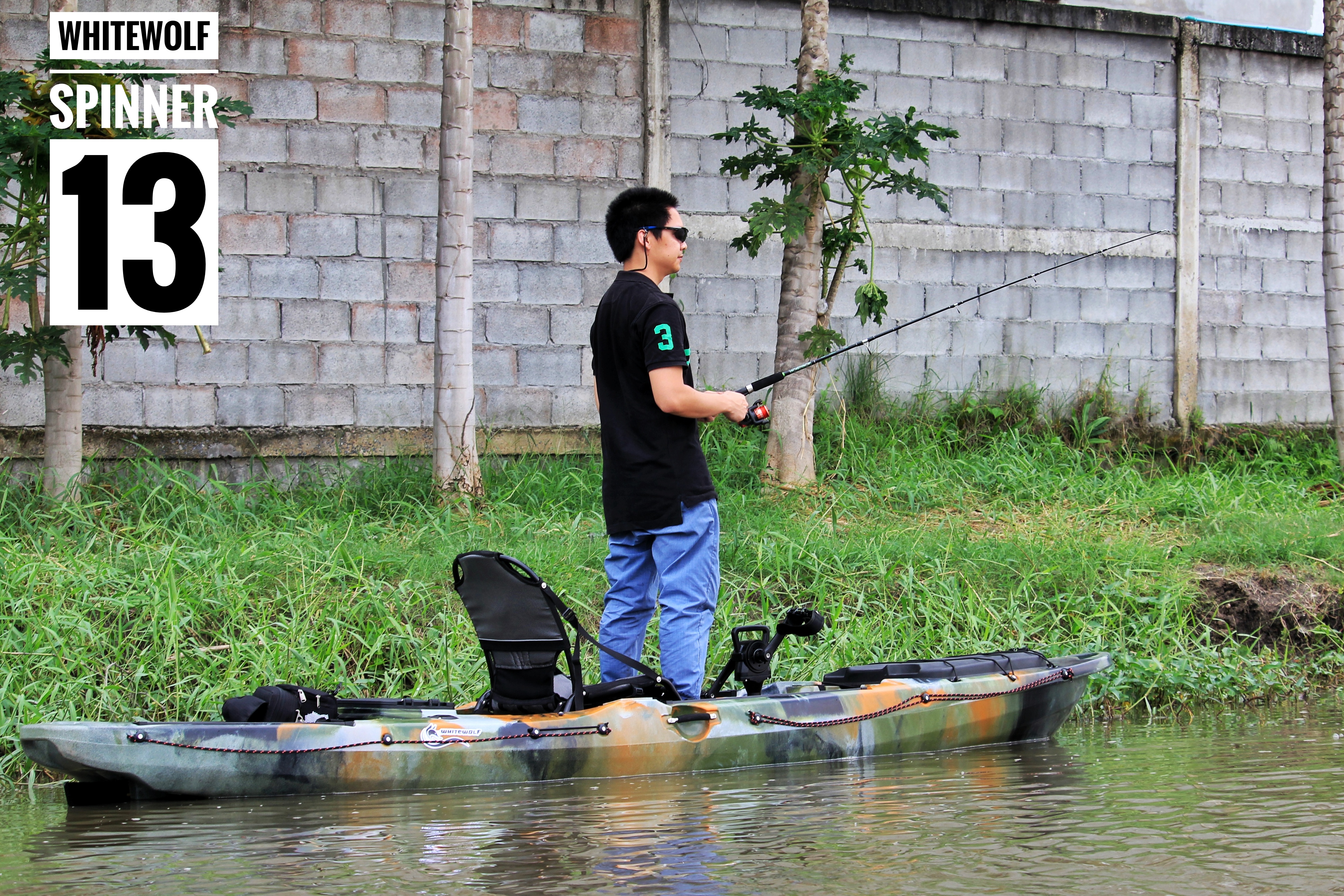 เรือคายัคเท้าปั่น 13 ฟุต/Pedal kayak Spinner 13 FT
