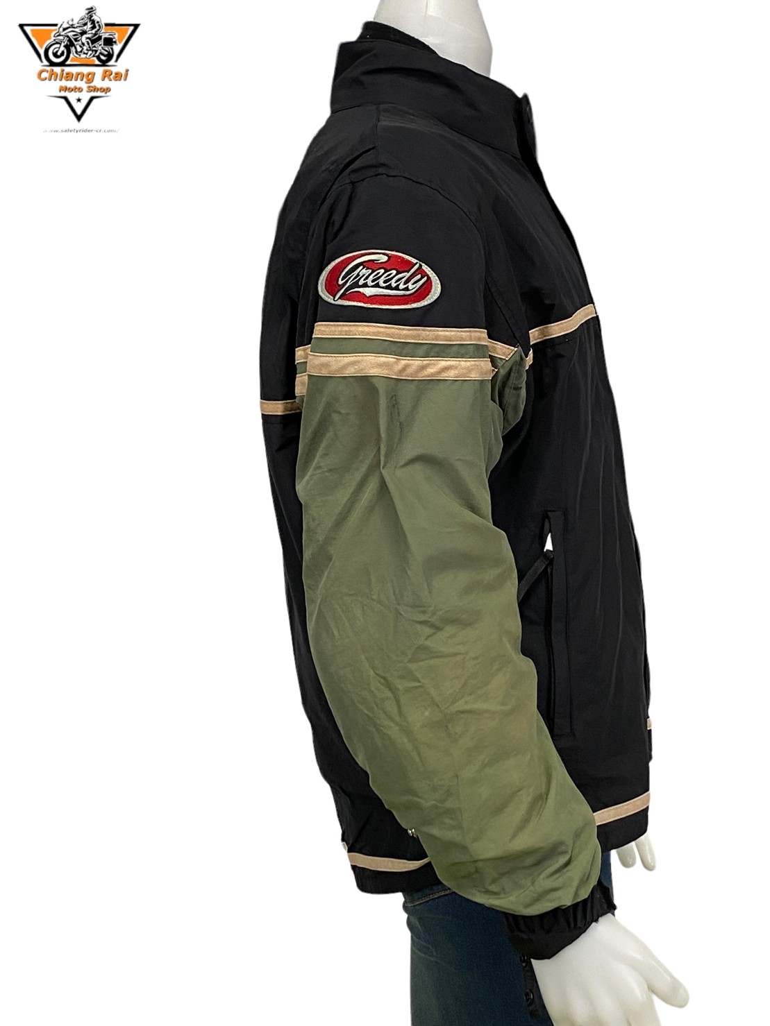 เสื้อขี่มอเตอร์ไซด์( มือสอง) RCSA 526: อก 50" ยาว 25" (XL) **GREEDY**