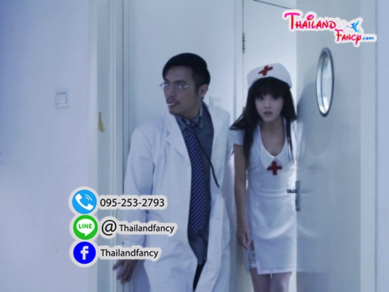 ชุดแฟนซีพยาบาลสาว ชุดอาชีพในฝัน ชุดพยาบาล ชุดผู้ช่วยหมอ ชุดยูนิฟอร์มนางพยาบาล เดรสขาวกระดุม 2 แถว