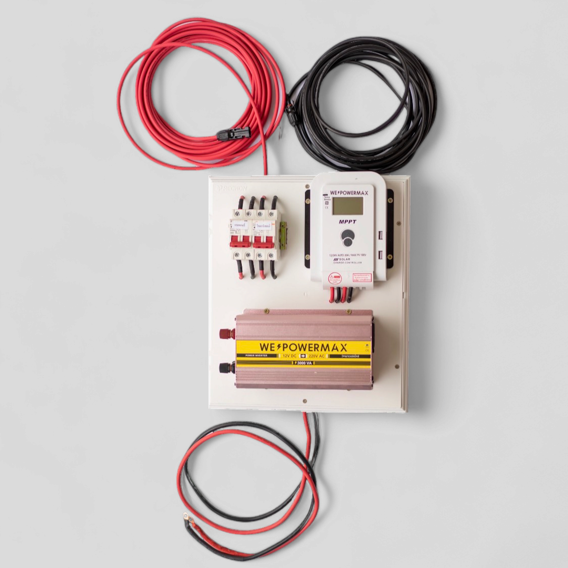 ชุดสำเร็จ อินเวอเตอร์และชาร์จเจอร์ ยี่ห้อ WE POWER MAX