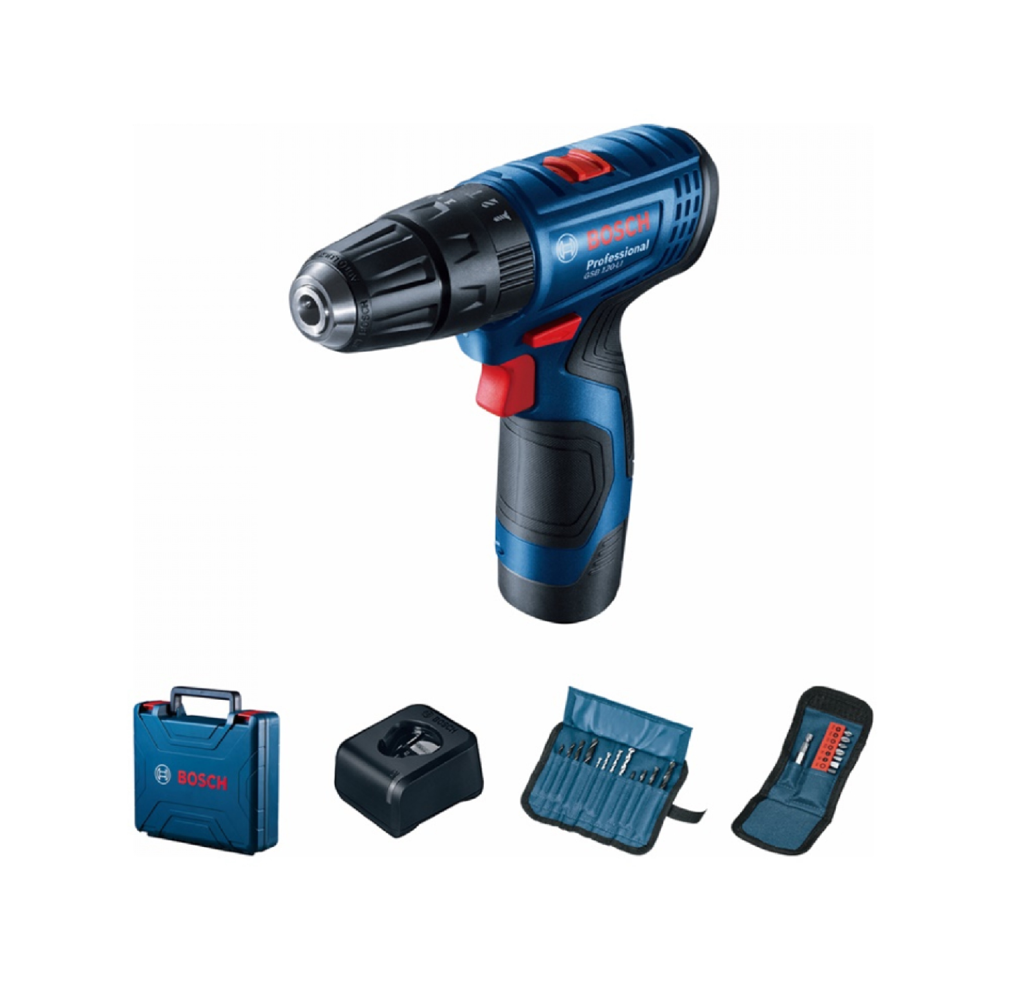 BOSCH สว่านกระแทกไร้สาย 12V 2.0Ah 1xBatt รุ่น GSB 120-Li