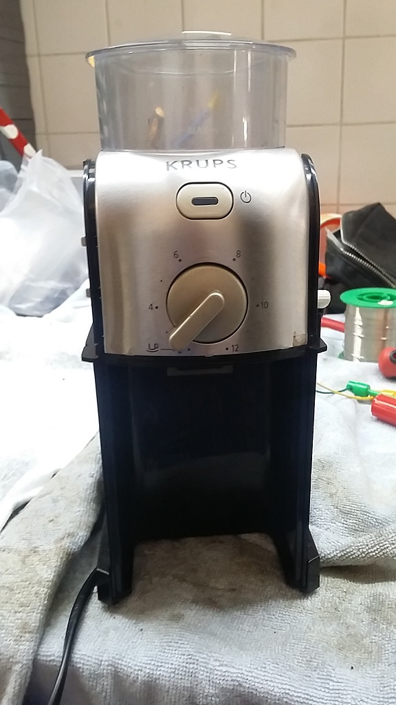 ซ่อมเครื่องบดกาแฟ ยี่ห้อ KRUPS รุ่น GVX2 อาการเครื่องไม่ทำงาน