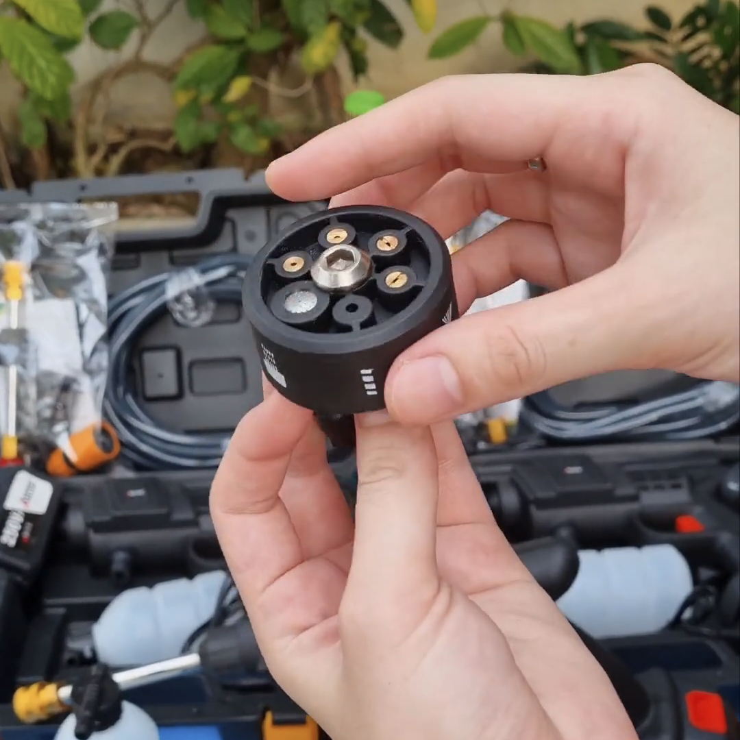 หัวปรับ 6 ระดับ ต่อกับปืนอัดฉีดแรงดันสูงไร้สาย รุ่น เปลี่ยนหัวได้