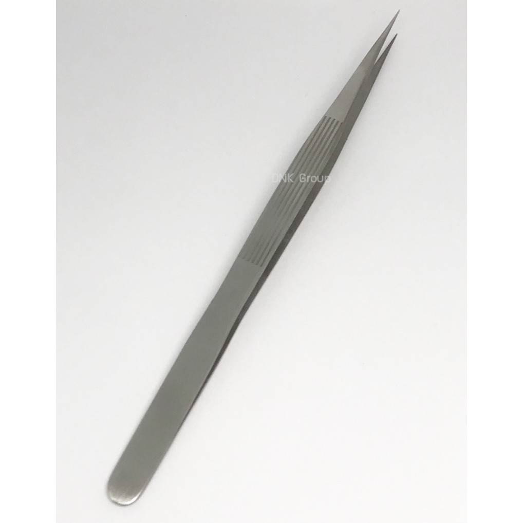 ปากคีบ แหนบคีบชิ้นงาน ปากคีบมีร่อง ปากคีบปลายแหลม1 ชิ้น ยาว 17 Cm.