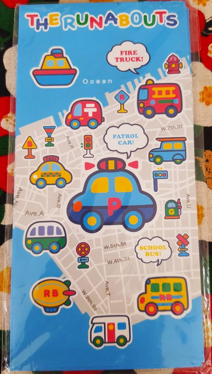 Sanrio The runabouts ซองอั่งเปา ซองจดหมาย รันอะเบ้าท์ ซานริโอ้ ของแท้จากญี่ปุ่น Size : 8 x 16.5 cm 1แพ๊ค 5 ซอง + sticker
