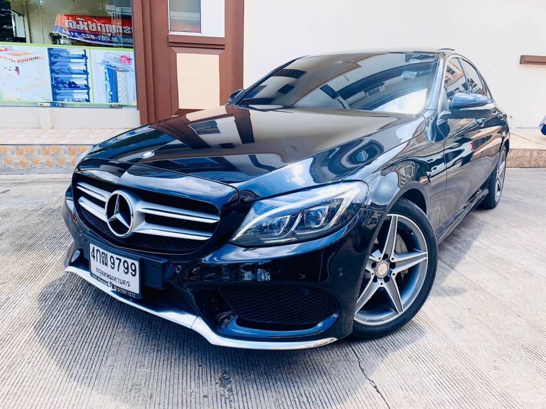 Mercedes Benz C300 W205 bluetec hybrid AMG Dynamic หลังคาแก้ว ปี 2015