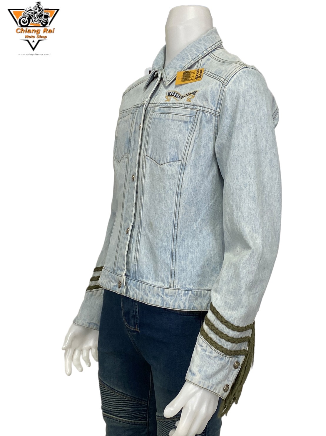 เสื้อขี่มอเตอร์ไซด์( มือสอง) RCSA 497: อก 42" ยาว 23"(M)**HARLEY DAVIDSON**