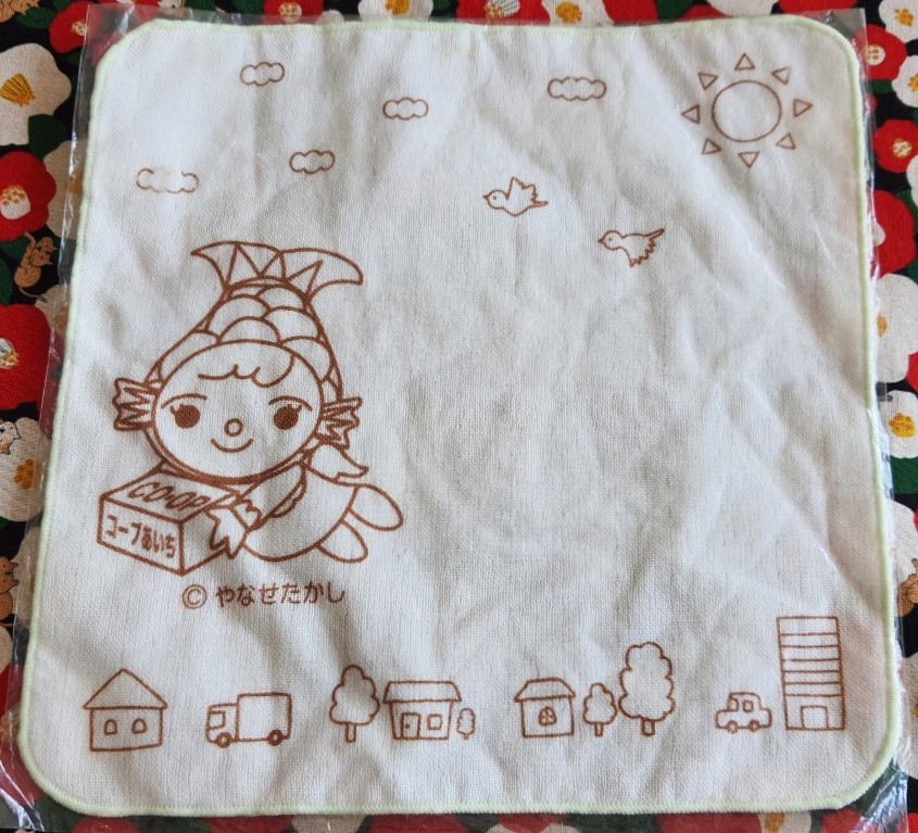 ผ้าเช็ดหน้า น่ารักมากๆ ผืนใหญ่ จากญี่ปุ่น Size : 25 x 25 cm