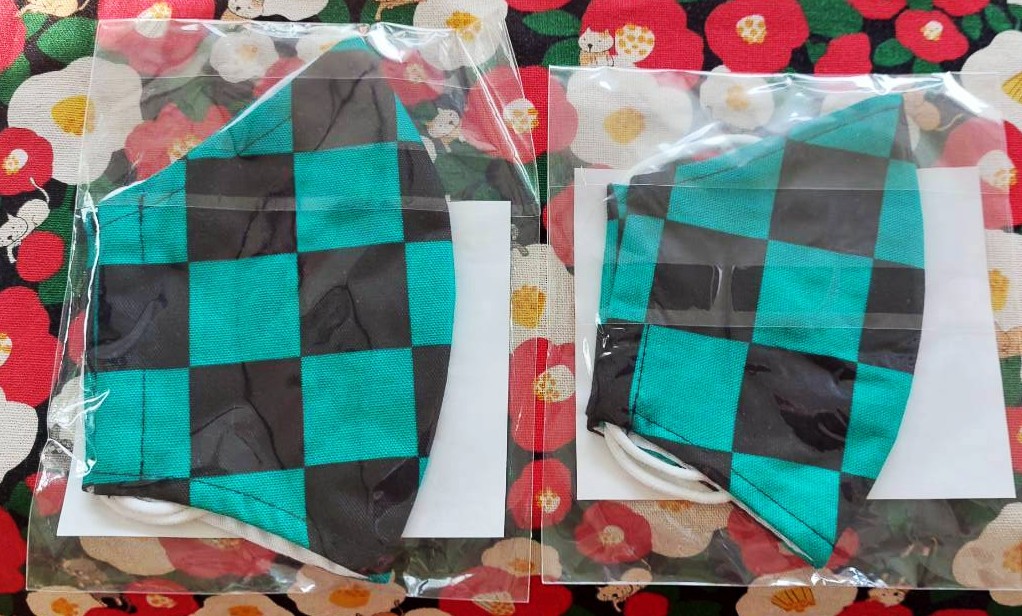 หน้ากาก ผ้าซักได้ ดาบพิฆาตอสูร Kimetsu no yaiba ทันจิโร่ จากญี่ปุ่น Made in JAPAN ผู้ใหญ่ฟรีไซส์