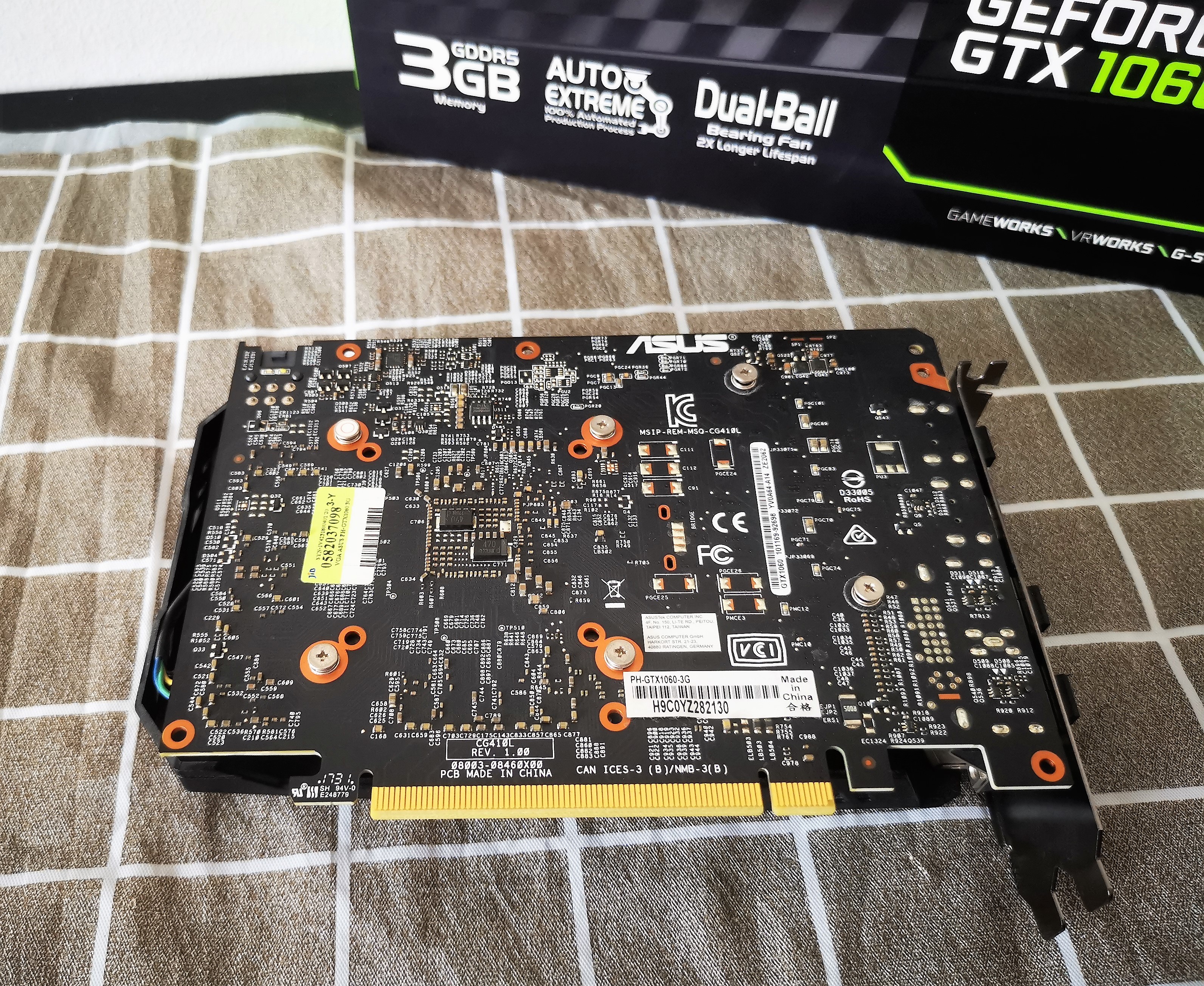 Asus GTX 1060 3GB GDDR5 192Bit