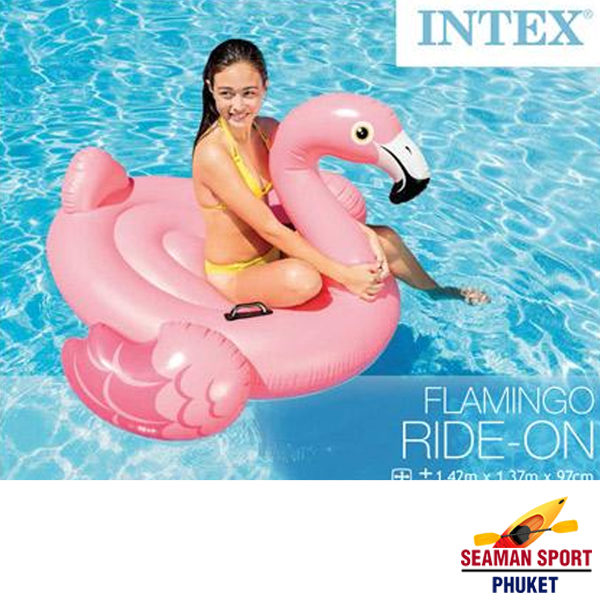 แพยางเป่าลมนกฟลามิงโก้ สีชมพู RIDE ON PINK FLAMINGO
