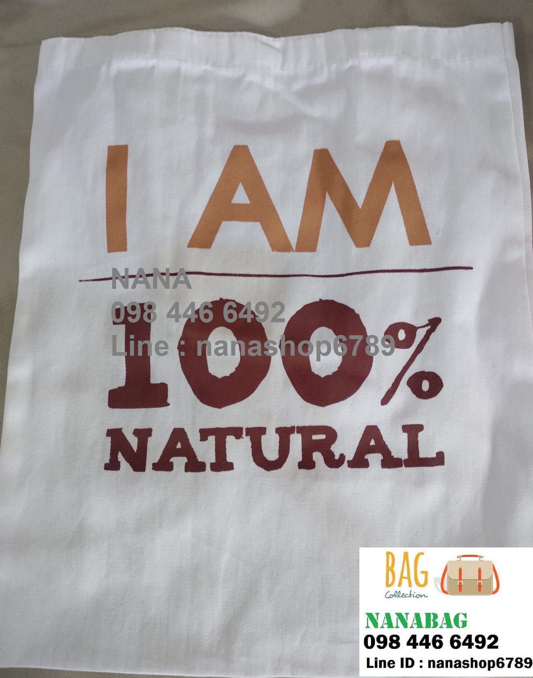 กระเป๋าผ้าดิบ งานสกรีน 2 สี กระเป๋าสกรีนราคาถูก โรงงานกระเป๋า