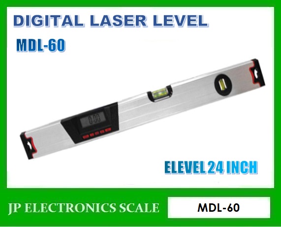 เครื่องวัดระดับน้ำดิจิตอล JSP รุ่น MDL-60 (Digital Level) ความยาว 60 ซม. วัดมุมได้ในรูปแบบ มุมองศา และเปอร์เซ็นต์ความลาดเอียง +/- 0.1 องศา มีสัญญาณเสียงเตือน