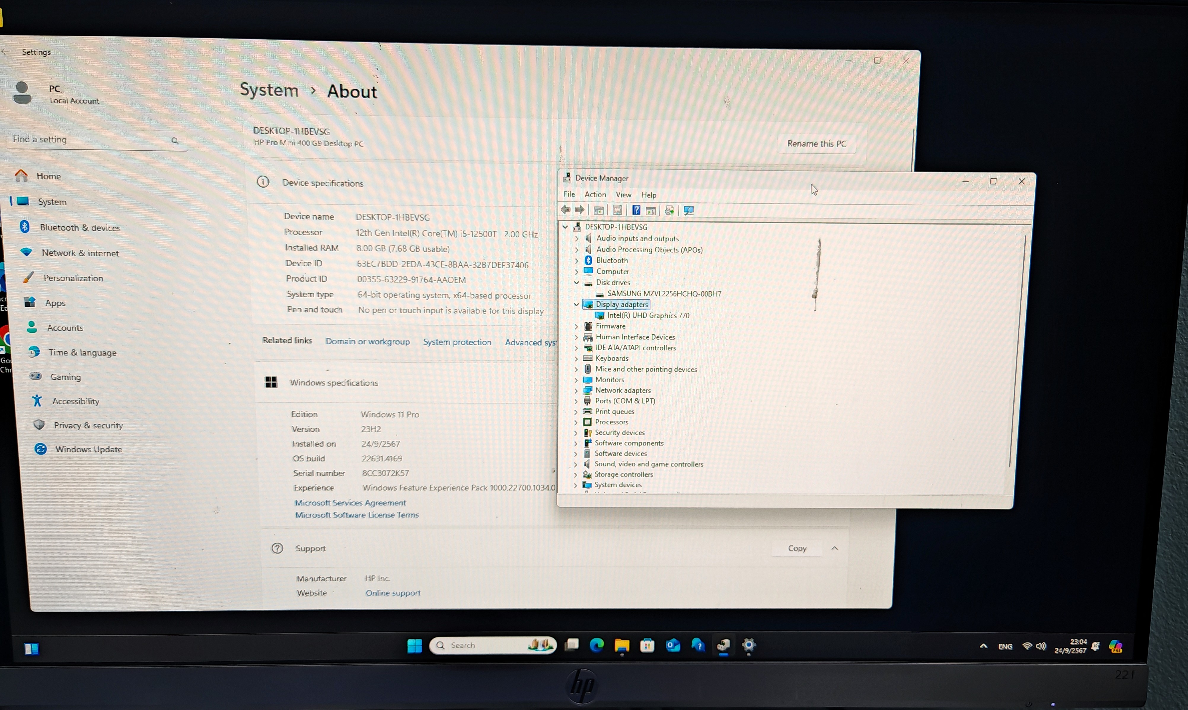 MINI PC HP Pro 400 G9