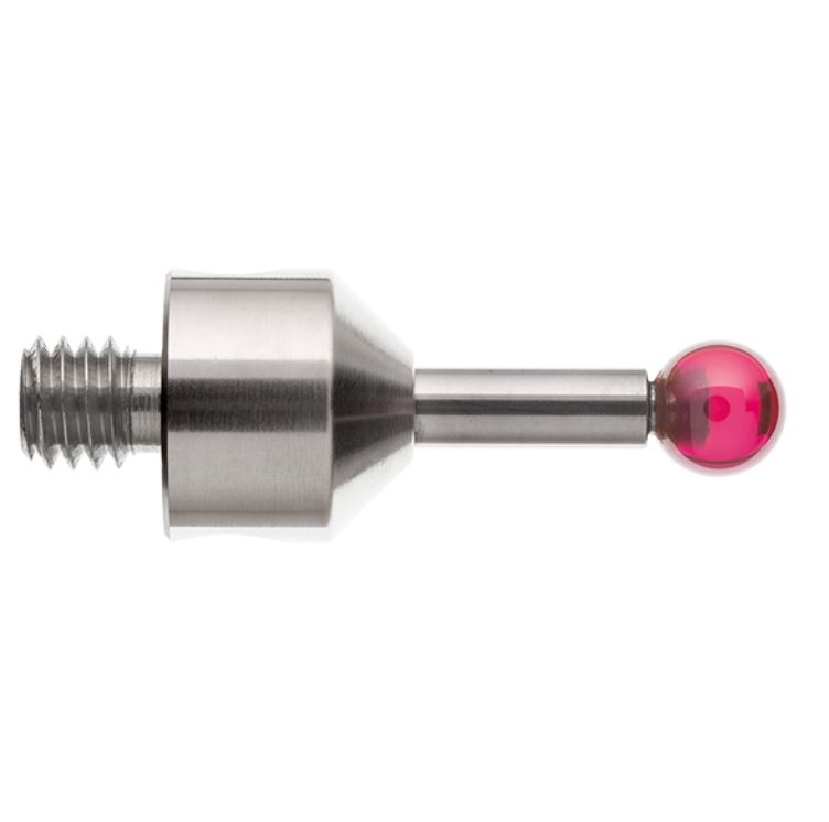 หัววัด CMM M5, Ruby ball 5 mm, EWL 11.5 mm, L 20 mm เสป็คเดียวกับ Renishaw code. A-5003-5210