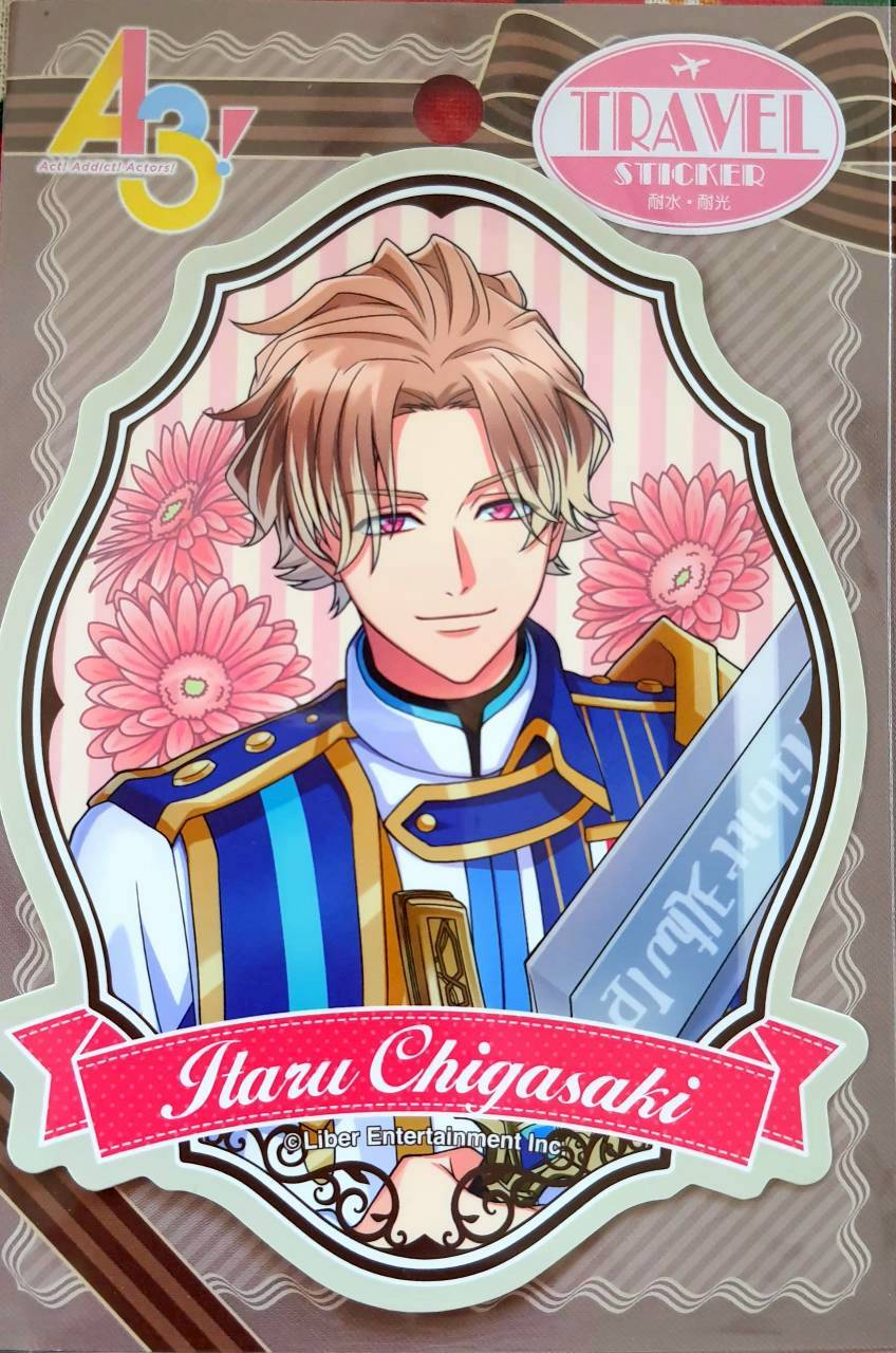 Travel sticker Itaru Chigasaki สติ๊กเกอร์ ตกแต่ง จากญี่ปุ่น Size : 12.5 x 9.5 cm