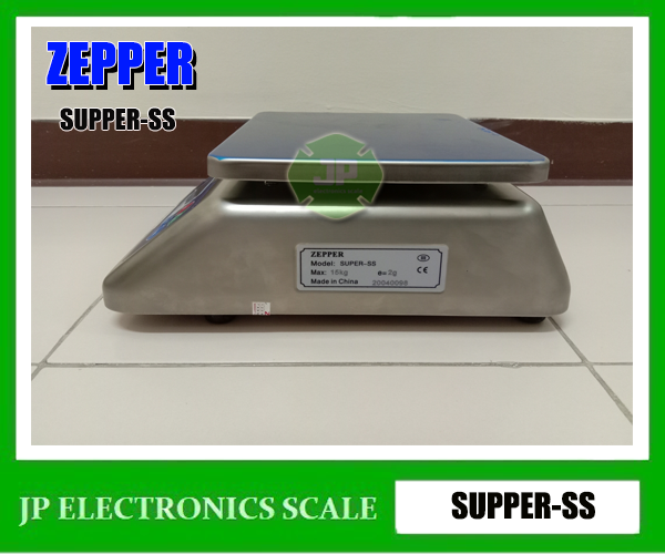 เครื่องชั่งกันน้ำ3กิโลกรัม ตาชั่งกันน้ำ3kg เครื่องชั่งดิจิตอลกันน้ำ3กิโลกรัม เครื่องชั่งดิจิตอล3กิโลกรัม กันน้ำกันความชื้น3kg เครื่องชั่งสแตนเลส3kg เครื่องชั่งน้ำหนักดิจิตอล3kg ค่าละเอียด0.5g ยี่ห้อ ZEPPER รุ่น SUPER-SS ขนาดถาด 210*210mm.