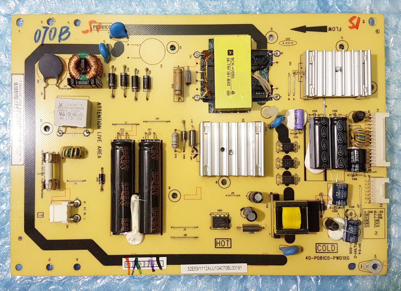 TCL 32E5300 POWER SUPPLY ถอด