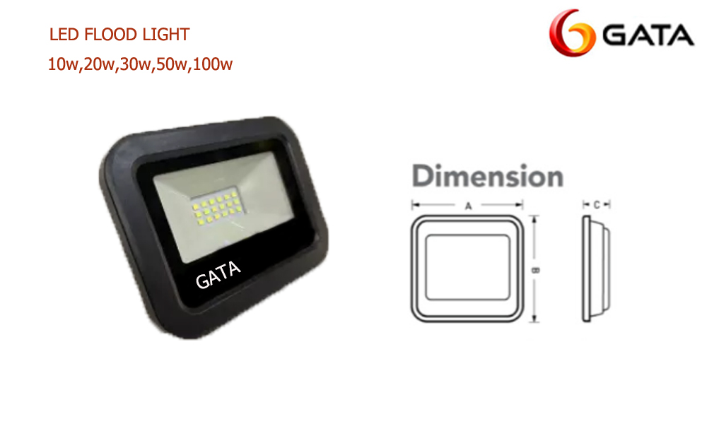 LED FLOOD LIGHT Slim1 10w,20w,30w,50w,100w