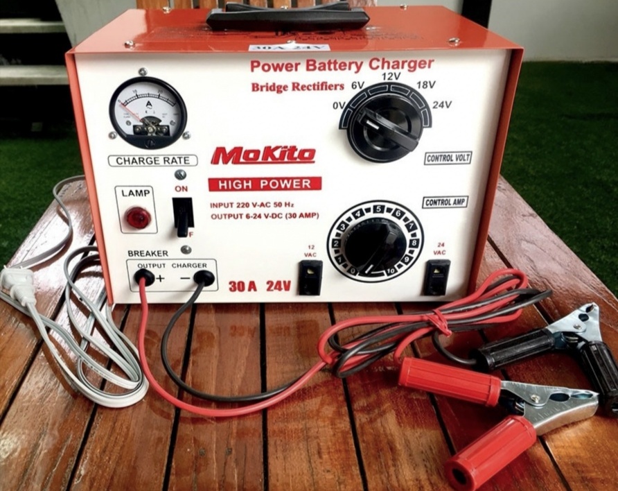 ตู้ชาร์จแบต Makito ปรับโวลต์ได้ 6-24V 30A