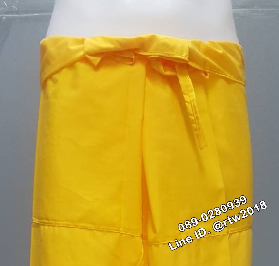 รหัส E38: กางเกงเลขายาวสีเหลือง