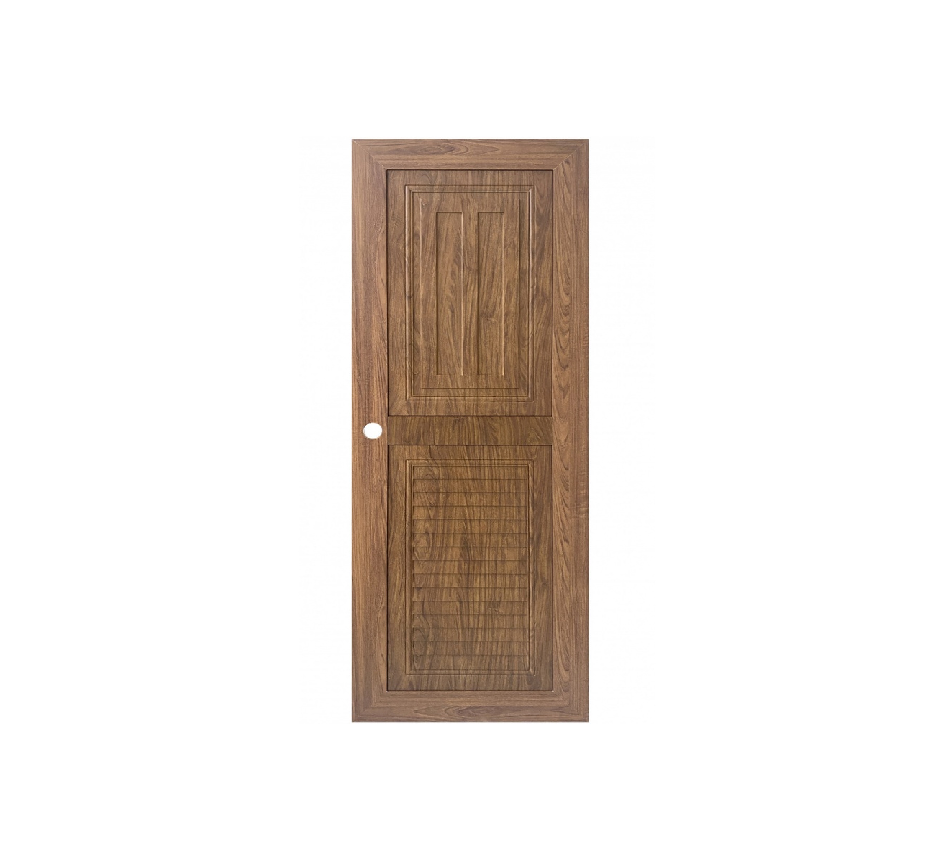 WELLINGTAN ชุดประตู ABS ลูกฟักพร้อมเกล็ดระบายอากาศ ABS-A14-02 70x200ซม.