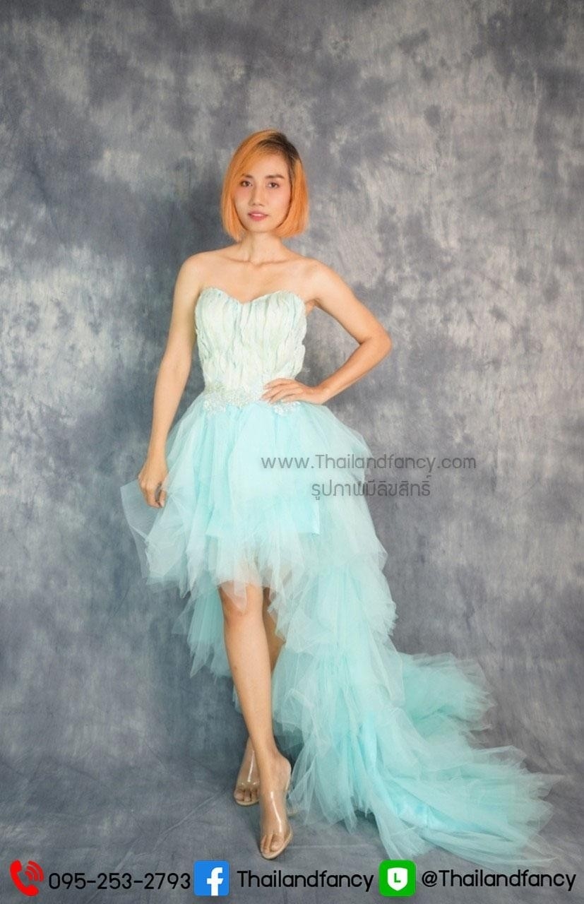 ชุดราตรีผู้หญิงสำหรับขาย ชุดราตรีมือ2สภาพดี ชุดราตรีเพื่อนเจ้าสาว ชุดราตรีกรุงเทพมหานคร ชุดราตรีงานเลี้ยง ชุดราตรีราคาถูก ชุดราตรีขนนกหน้าสั้นหลังยาวสีฟ้า