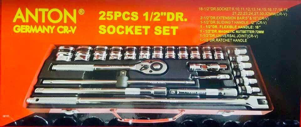 ชุดบล็อก 12 เหลี่ยม ANTON GERMANY CR-V