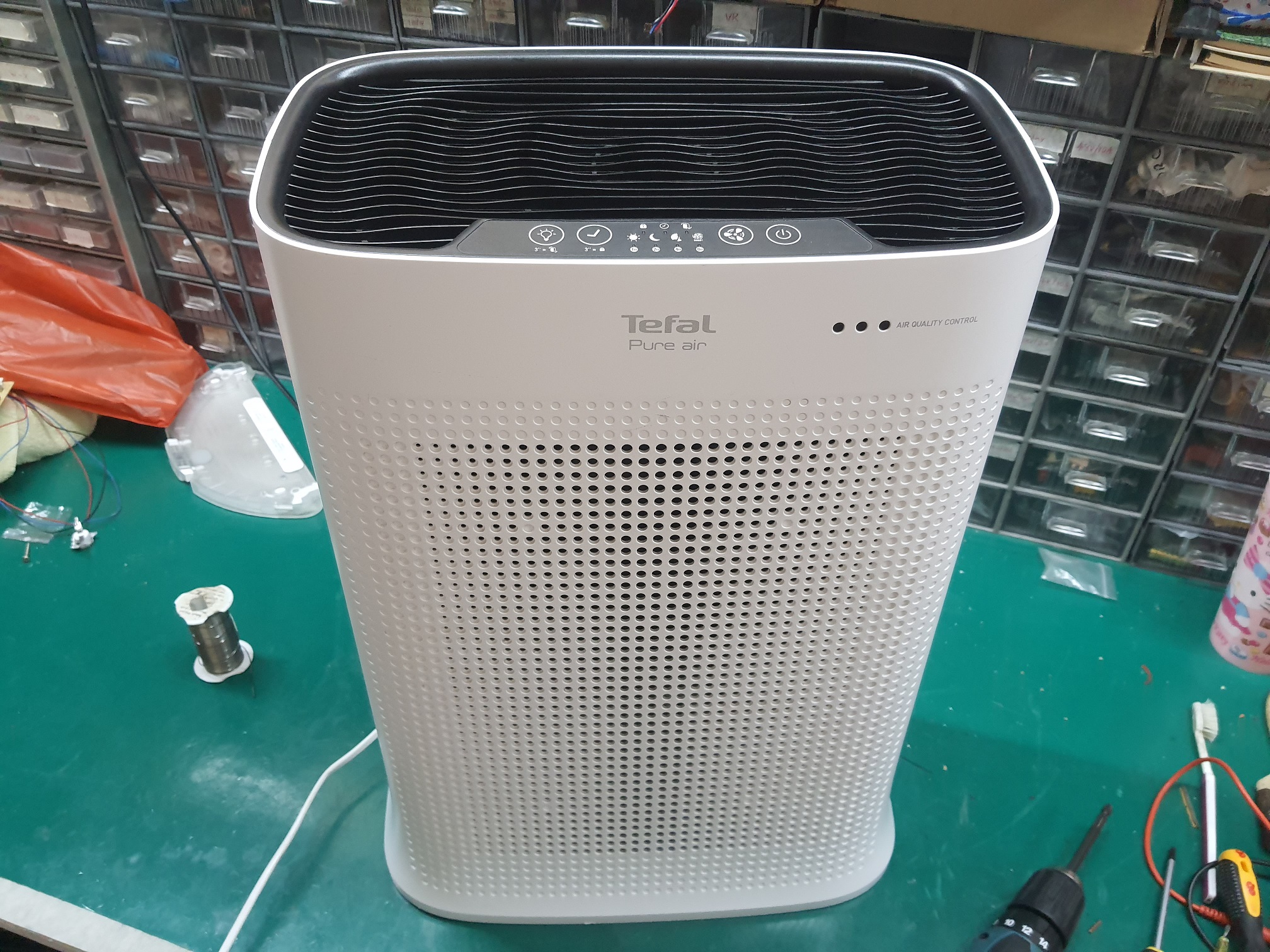 ซ่อมเครื่องฟอกอากาศ ยี่ห้อ TEFAL รุ่น PT3030 อาการควบคุมการทำงานไม่ได้