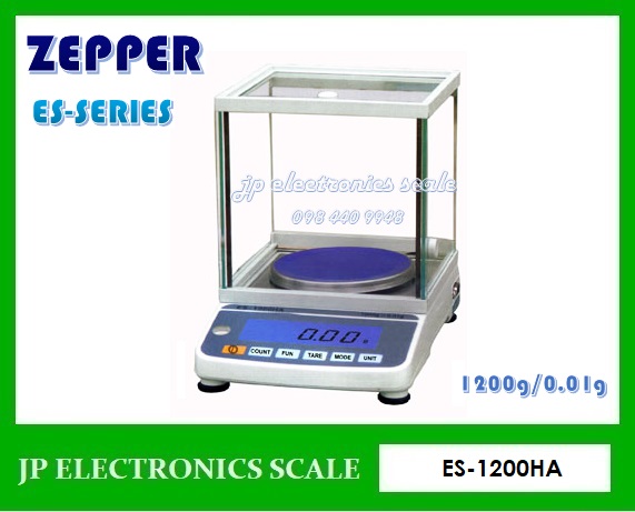 เครื่องชั่งละเอียดสูง1200g เครื่องชั่งคุณภาพสูง1200กรัม เครื่องชั่งน้ำหนัก1200กรัม เครื่องชั่งน้ำหนัก1200g ตาชั่ง1200g กิโลดิจิตอล1200กรัม เครื่องชั่ง1200g ละเอียด 0.01g ยี่ห้อ ZEPPER รุ่น ES-1200HA จานชั่งเส้นผ่าศูนย์กลาง 126mm.