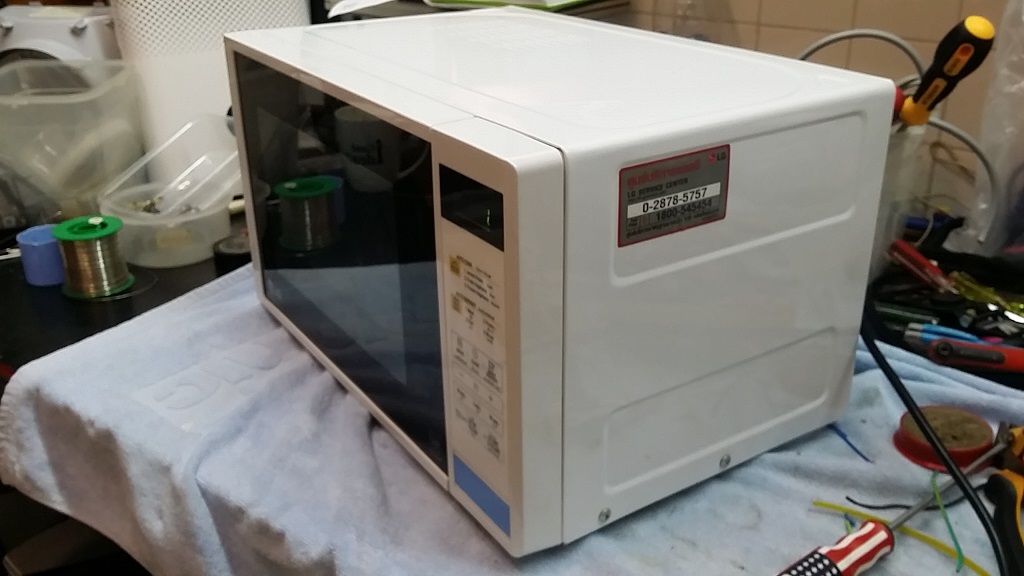 ซ่อมไมโครเวฟ ยี่ห้อ LG รุ่น MS2042D อาการปุ่มกดสั่งงานไม่ได้