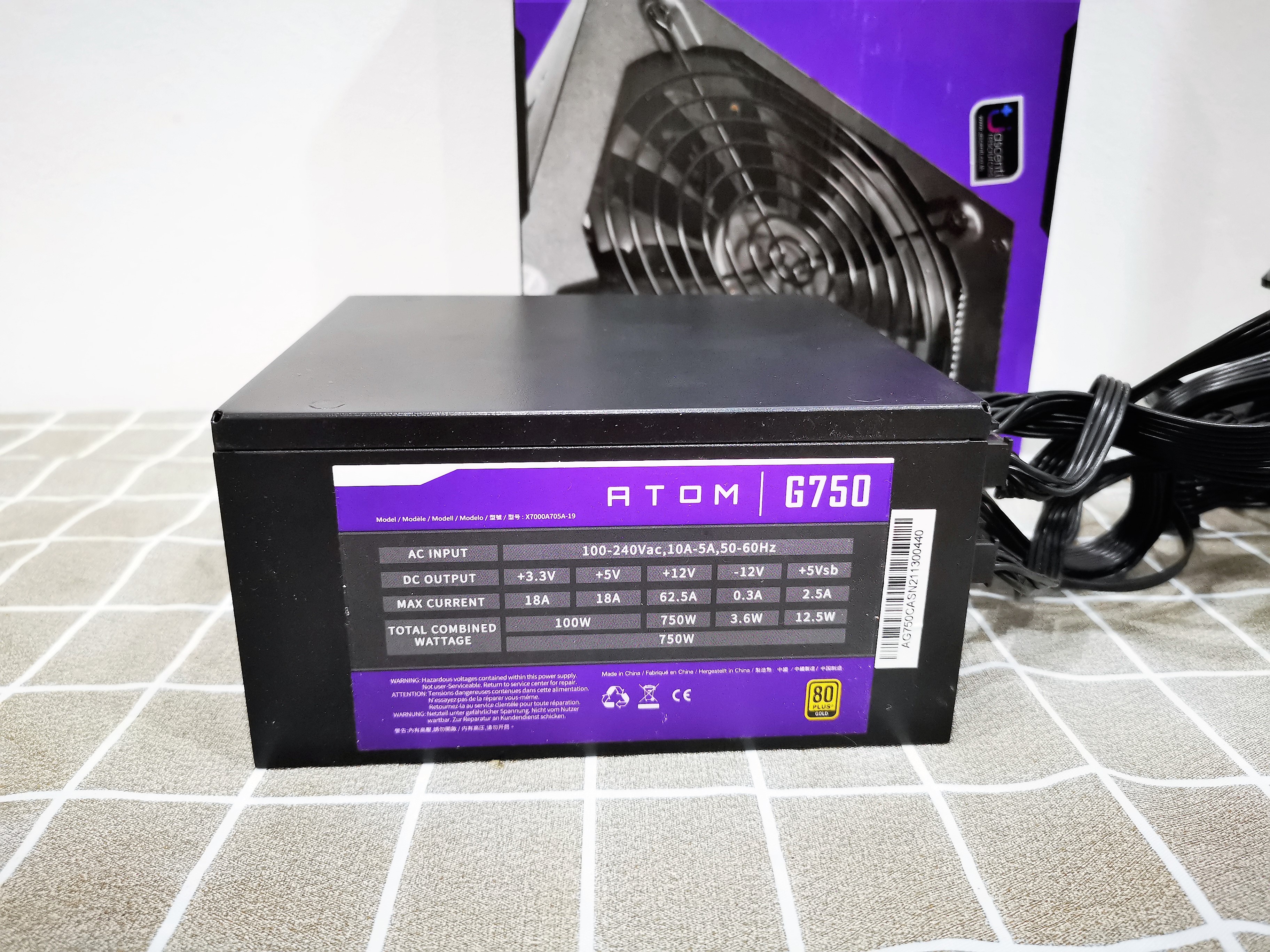 PSU Antec Atom G750 750w (80+ GOLD)