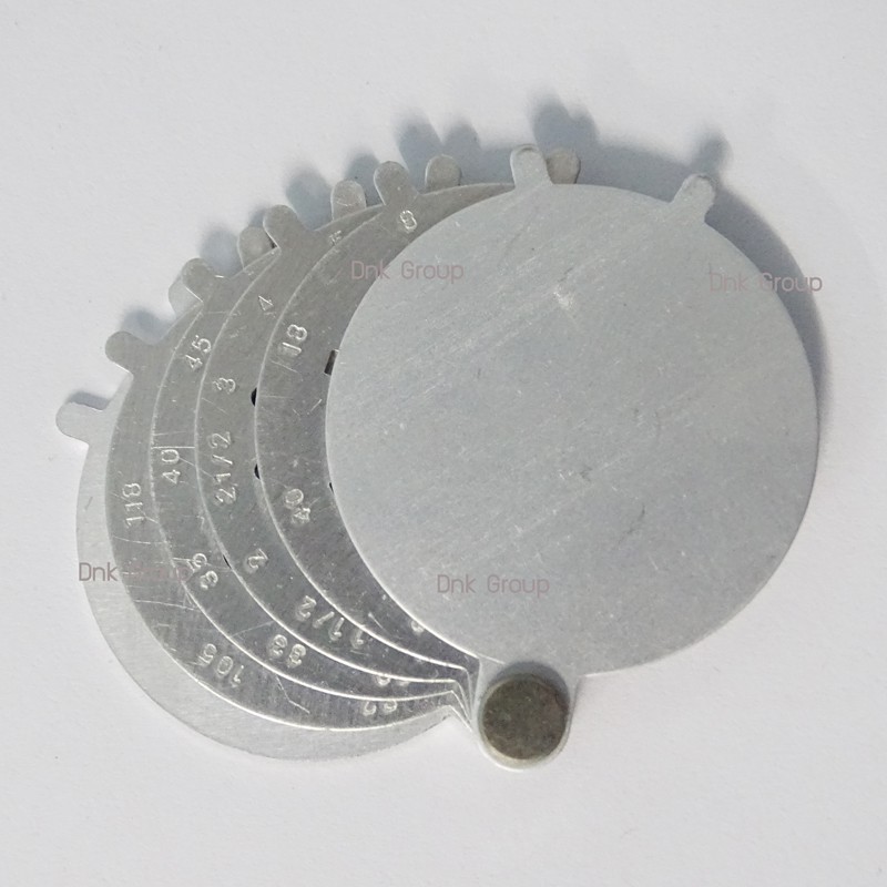 แผ่นวัดเพชรแบบกลม แผ่นวัดเพชรขนาดพกพา น้ำหนัก 14 กรัม